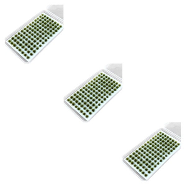 1/2/3/5 Resin Mini Grass Tuft Lågt underhållsminiatyrer Statisk No.4 3Set