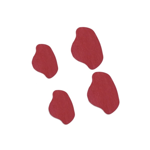 1/2/3/5 Shoe Häl Pad Innersula Häl Reparation Heel Stick för män & wine red 1Set