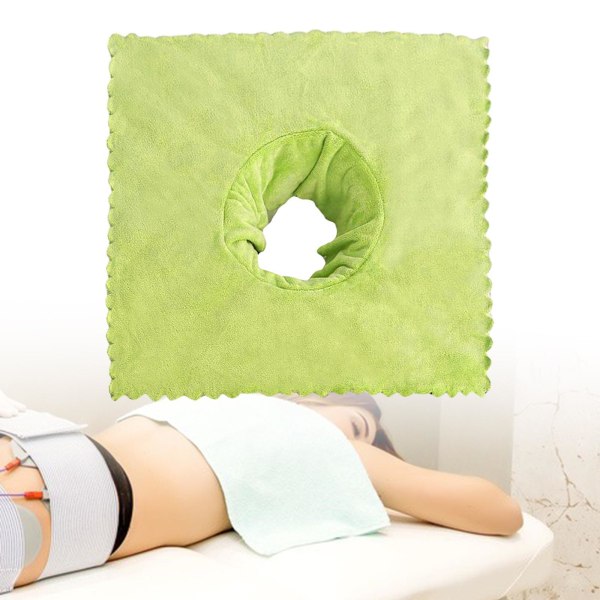 1/2/3/5 massagebordsskydd med andningshål 40x40 cm Green 1 Pc