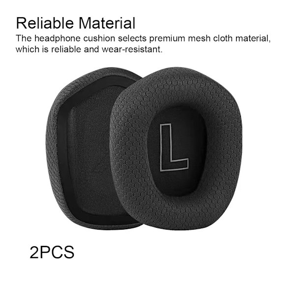 1/2/3/5 Öronkuddar Kudde Hörselskydd Andas Gamer Black Ear Pads 1 Pc