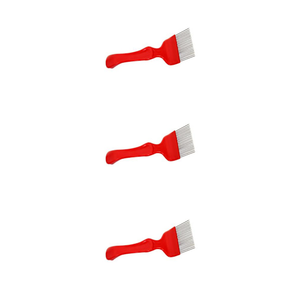 1/2/3 pinnar i rostfritt stål som öppnas med plasthandtag Red 21Pins 3Set