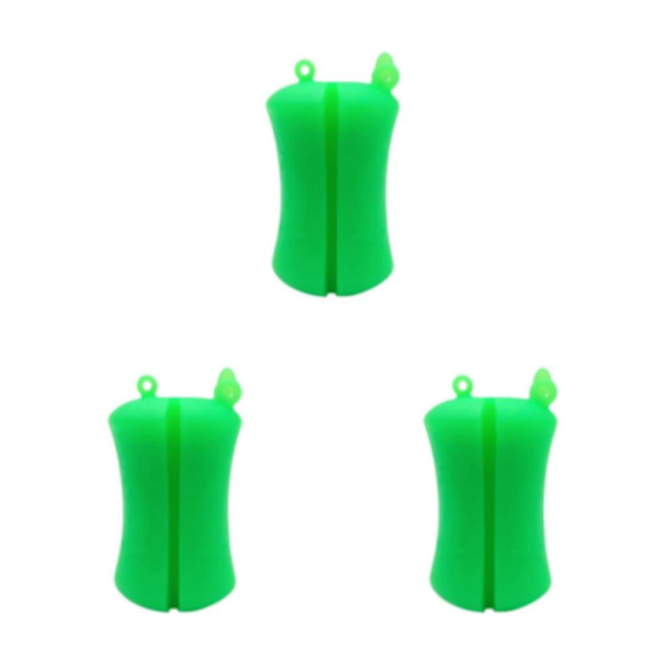 1/2/3/5 Bärbar fiskespö Fast boll Slitstark Slitstark Dark Green 6 x 3.8cm 3Set