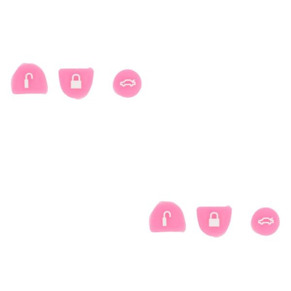 1/2/3/5 3st Silica Gel Key Buttons Fjärrreparationssats Bekvämt Pink 2Set
