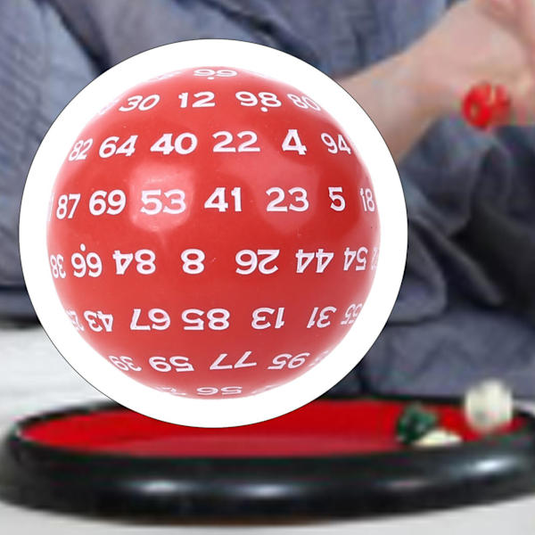 1/3/5 Akryltärningar Spelunderhållning Familjepolyedriska tärningar Red 48mm 1Set