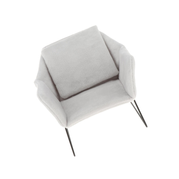 1/2 Miniatyr Soffa Fåtölj Möbel Soffa 1/6 Gray 16.5x16.5x14.5cm 1Set