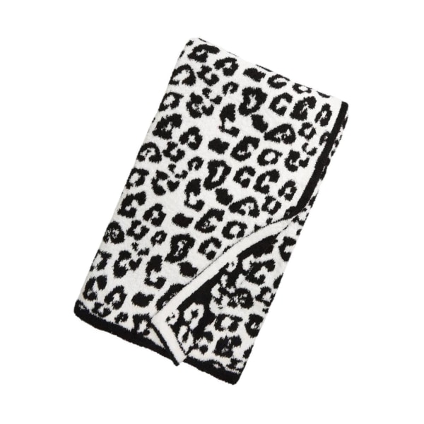1/2/3 Throw Blanket Leopard Print Flanell Fleece Filtar Plysch black 30x35in 1Set