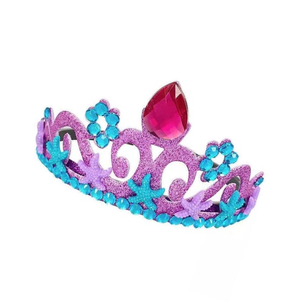1/2/3 Crystal Girl Kids För Crown Dance Teens Costume Headdress Purple 12cm Dia 1Set