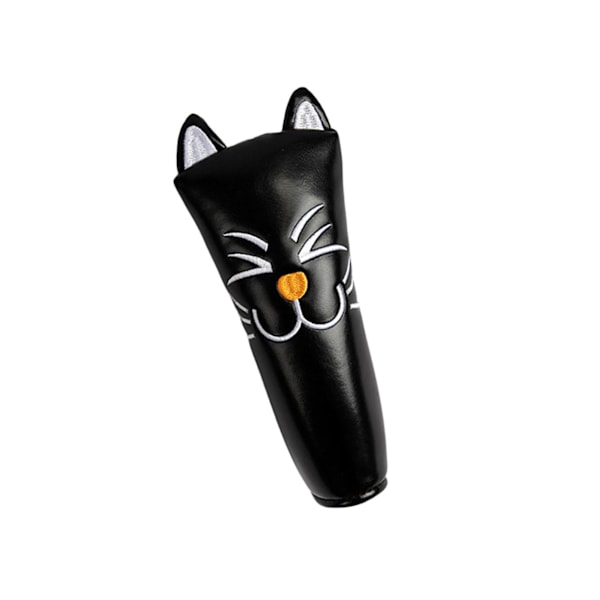 1/2/3/5 För Golf Head Covers Mallet Putter Professionals Black Straight 2Set