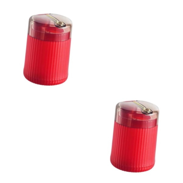 1/2/3 Push Type Tandpetare Dispenser Tandpetarlåda för barer Red 85 x 60mm 2Set