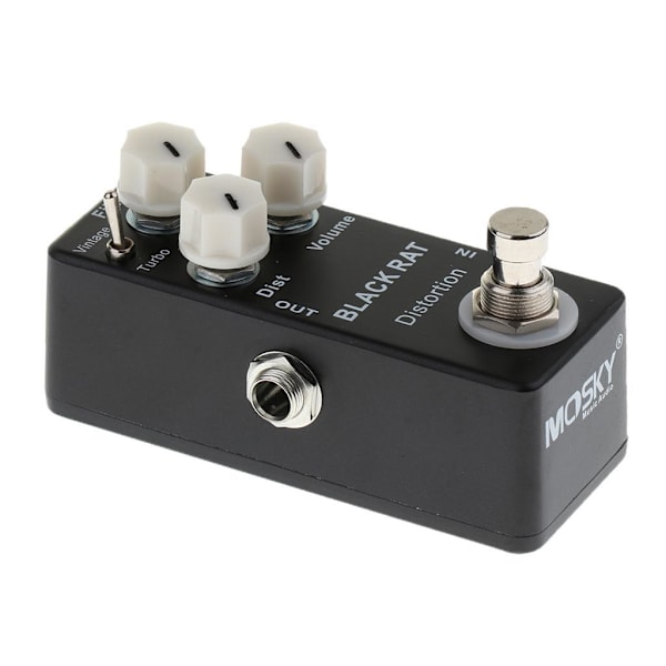 1/3 Black Rat Distortion Gitarreffektpedal för gitarrdelar 1 Pc