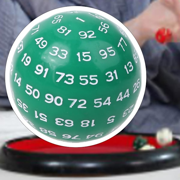 1/3/5 Akryltärningar Spelunderhållning Familjepolyedriska tärningar Green 48mm 1Set