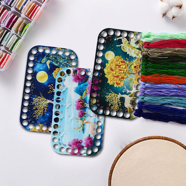 1/5 3 st Broderitråd Organizer DIY Accs Handtråd 1Set
