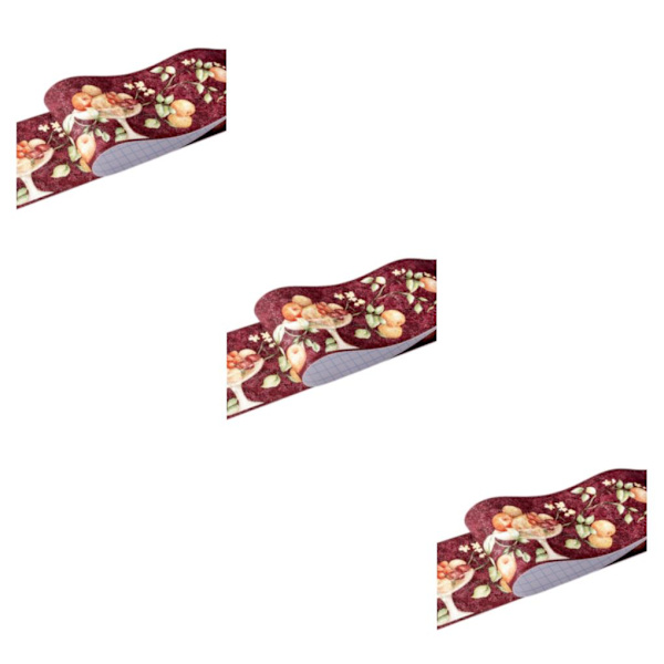 1/2/3/5 Retro Fashion PVC vattentät midjelinje för robust vägg red fruit 3Set