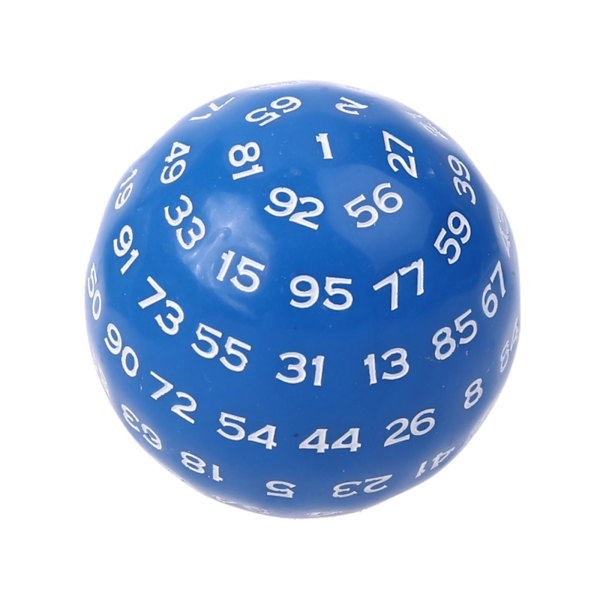 1/3/5 Akryltärningar Spelunderhållning Familjepolyedriska tärningar Blue 48mm 1Set