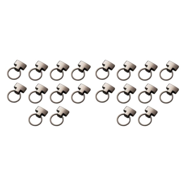 1/2/3/5 10 st Metal Lobster Clasp Clips Nyckelring För Charms Black Gray 44.4x28mm 2PCS