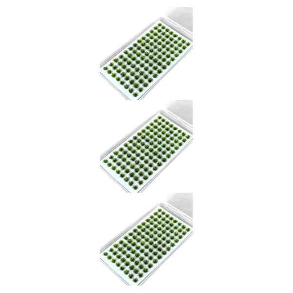 1/2/3/5 Resin Mini Grass Tuft Lågt underhållsminiatyrer Statisk No.3 3Set
