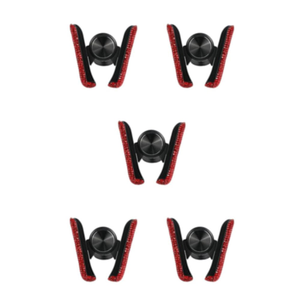 1/2/3/5 Biltelefonhållare Bilinredningstillbehör klämma Bling för Red 3.35 Inchx3.35 Inch 5Set