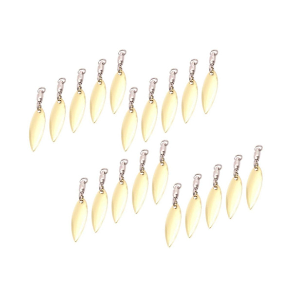 1/2/3/5 20 stycken Fiskedrag Verklighetstrogna fiskedrag Reflekterande Gold M 1Set