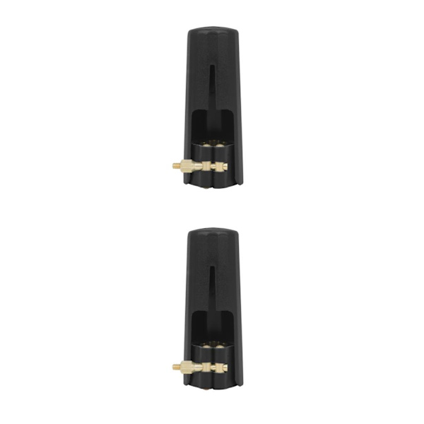 1/2/3/5 Läderligatur Sax Munstycke Cap Metall Alt 2PCS