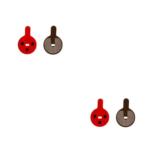 1/2/3/5 10 par hållbara bromsbelägg med bred kompatibilitet och JY-07D 2PCS