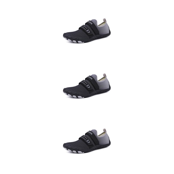 1/2/3 Strandpromenad Vattensko Vada Sneakers Nonslip Fitness Black Size 43 3PCS