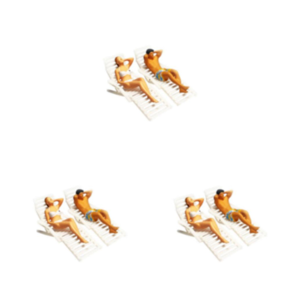 1/2/3 1/64 Scale People Figurer Set Tiny People för Sandbord 3Set