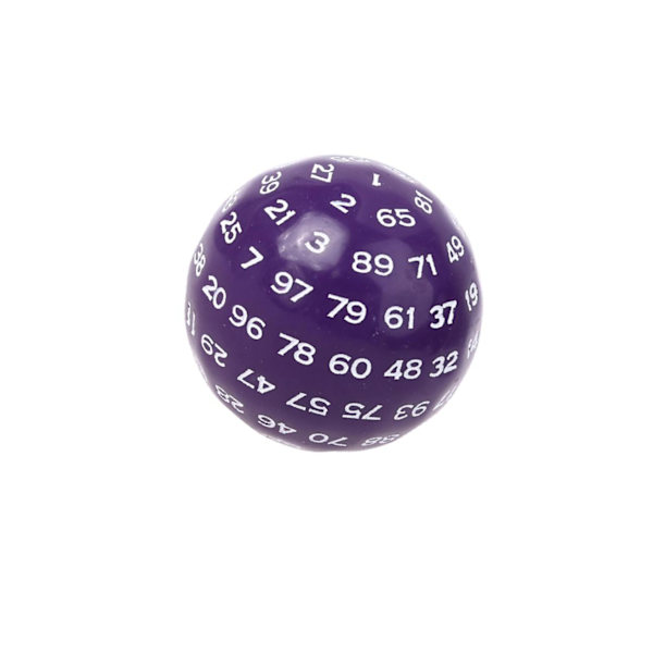 1/3/5 Akryltärningar Spelunderhållning Familjepolyedriska tärningar Purple 48mm 1Set