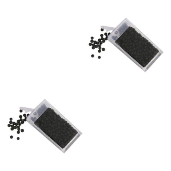 1/2/3/5 Beads DIY Smycken Retro Craft Kit Etniskt för hantverksmärke black 3mm 2Set