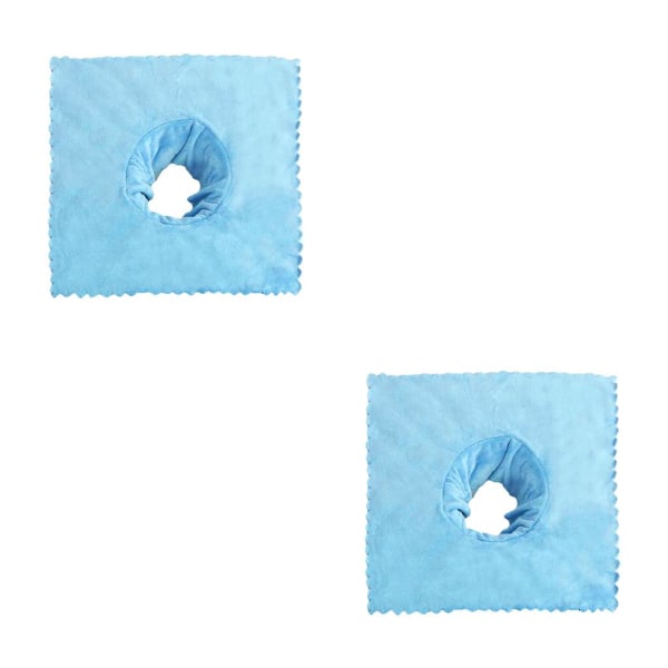 1/2/3/5 massagebordsskydd med andningshål 40x40 cm Blue 2PCS