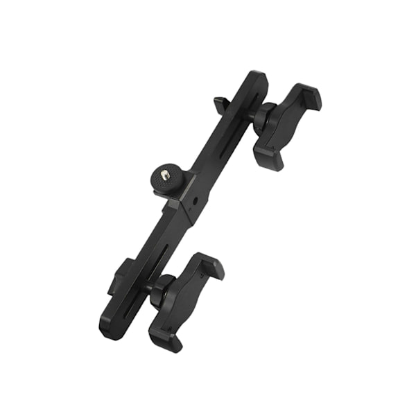 1/2 Phone Tablet Bracket Dubbelklämma Justera för direktsändning dual phone clip Length 10.63 Inch 1Set