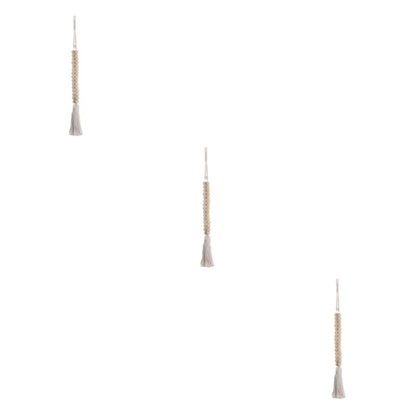 1/2/3/5 Naturträ Pärlgardin Tiebacks Heminredning Boho 3Set
