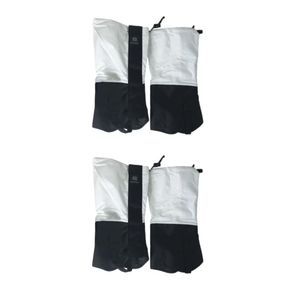 1/2 Snow Fotvandring Legging Sko Boot Klätterdamasker utomhus White 2PCS