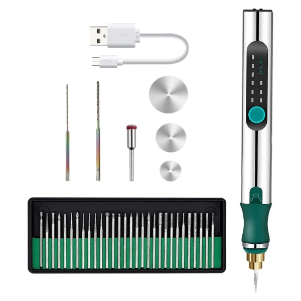 1/2/3/5 Metallsmyckengravering Pen Kit sladdlös mikrogravör 1 Pc