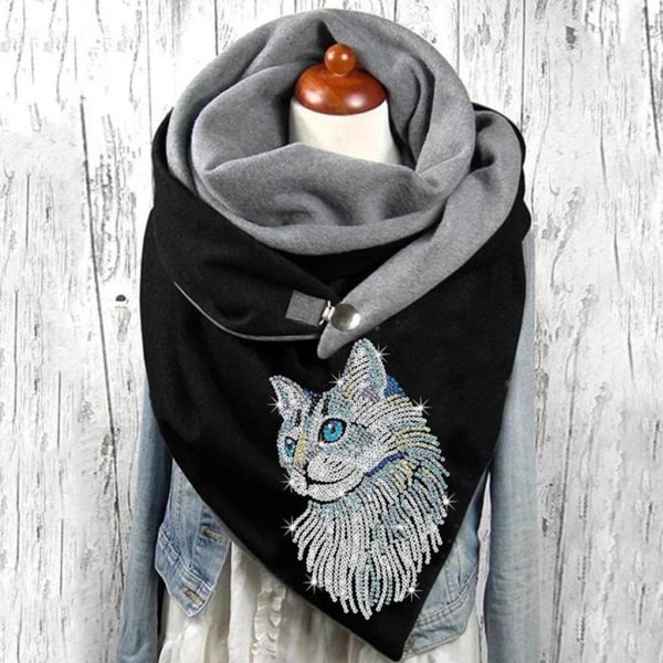 1/2/3/5 Halsduk Halsduk Casual Retro Style Head Wrap Halsduk Cat 175CM 1Set