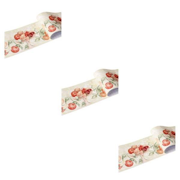 1/2/3/5 Retro Fashion PVC vattentät midjelinje för robust vägg green fruit 3Set