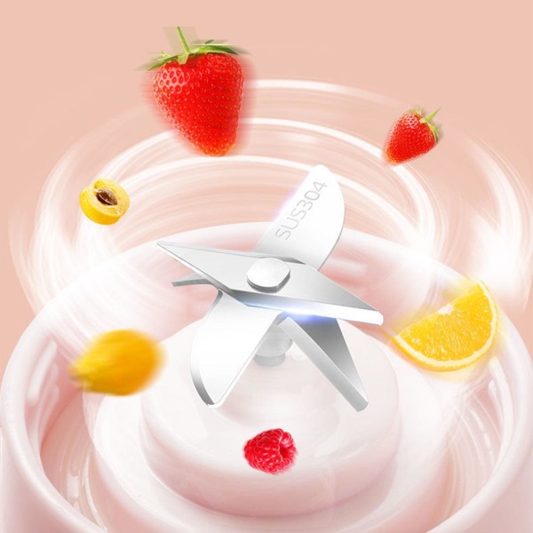 1/2 500mL Blender elektrisk fruktmixermaskin Ice Mini Juicer with Lid White 380ml 7 x 7 x 18.5cm 1Set