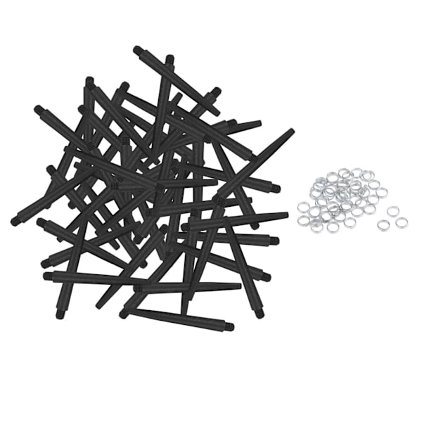 1/2/3/5 50x För Shafts 2BA Dart Tillbehör med skydd 45mm Black 1Set