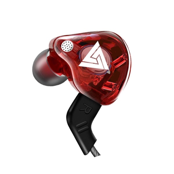 1/2/3/5 För QKZ AK6 In Ear 3,5 mm sporthörlurar med mikrofon Red 1.2m 1Set