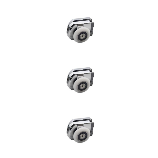 1/2/3 zinklegering Duschdörr Rullhjul för Duschrum Dusch Bottom 4 x 3.5cm 3Set