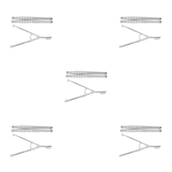 1/2/3/5 Aluminiumlegering Trigon Support Bar Bakre Support Bar För silver 5Set