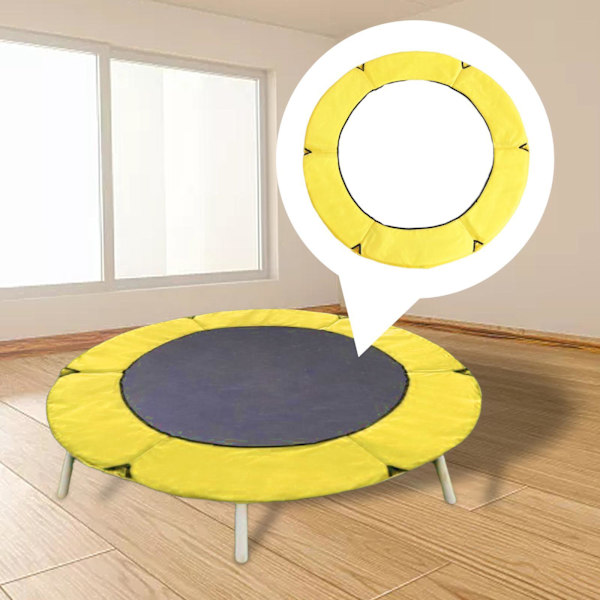 1/2/3/5 Ersättningsdyna för studsmatta säkerhetsstoppningsfjäder Yellow 1.2m 1 Pc