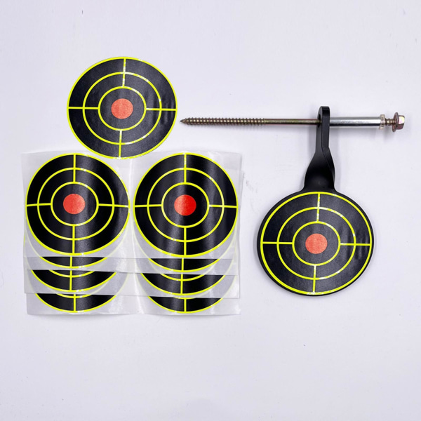 1/2/3/5 Metal Practice Target 5mm Tree Standing Target Rotary 1Set