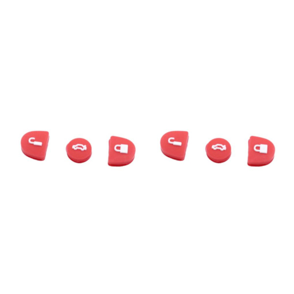 1/2/3/5 3st Silica Gel Key Buttons Fjärrreparationssats Bekvämt Red 2Set