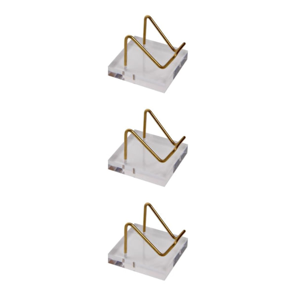 1/2/3 Clear Display Stand för Mineral Geode Coral Pieces Hållare 3Set