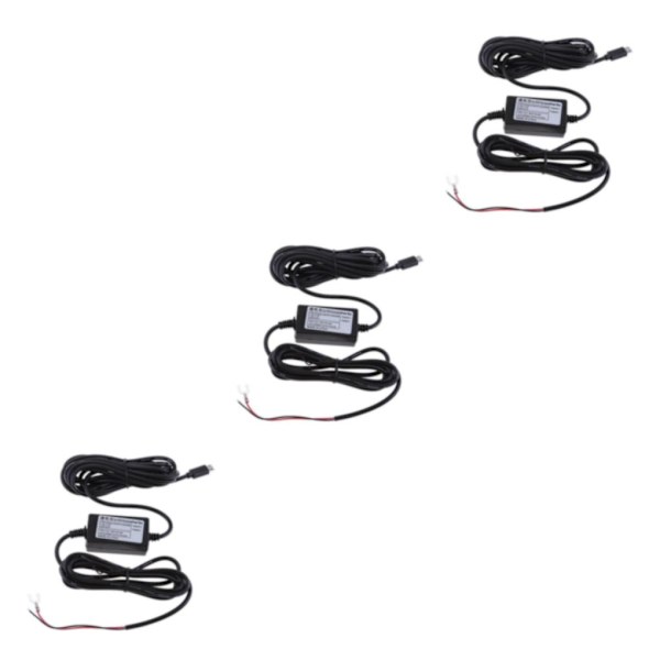 1/3/5 hård tråd automatisk för laddare Micro USB 3,5m DC 12V till 5V 3Set