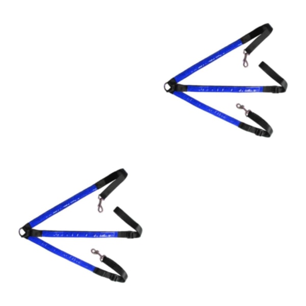 1/2/3/5 justerbar LED-hästbröstkrage mycket synlig Blue 2PCS