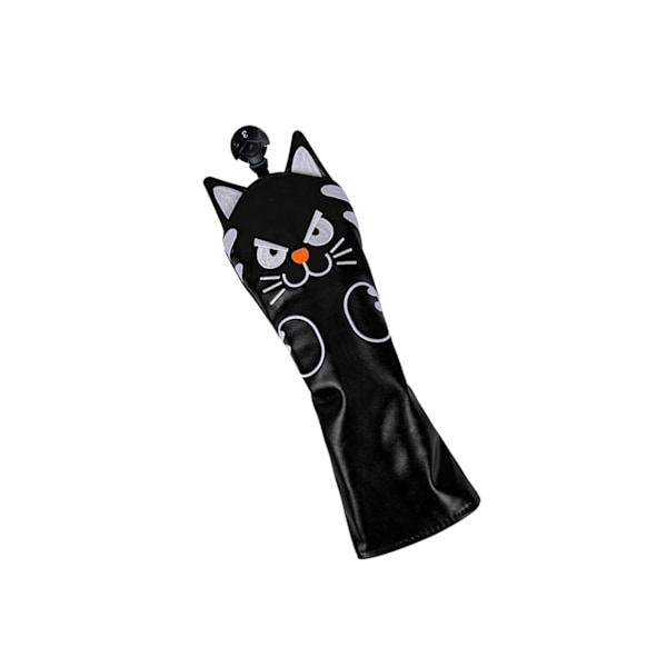 1/2/3/5 För Golf Head Covers Mallet Putter Professionals Black 3 Wood Cue 1Set