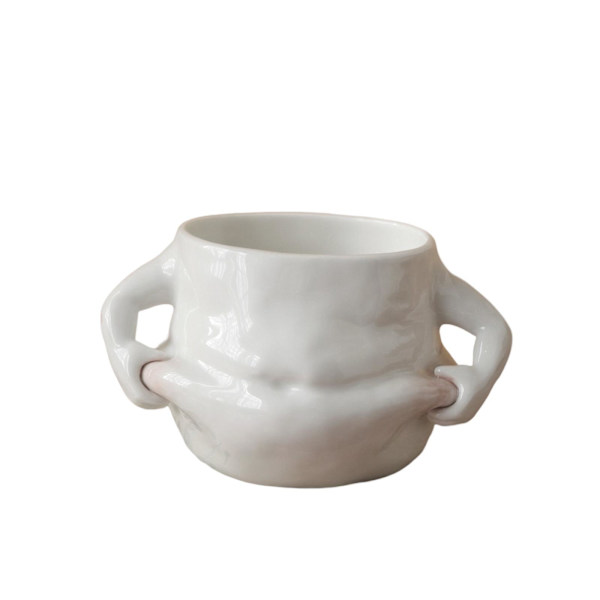 1/2/3 keramisk kaffemugg Muskelbyst Muskelbyst för fars White 13 x 19 x 13cm 1Set