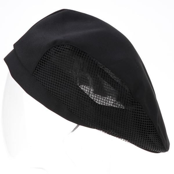 1/2 Kock Hatt Spis Cap Servitör Baker Head Wrap Restaurang Arbete Black 56-60cm 1Set