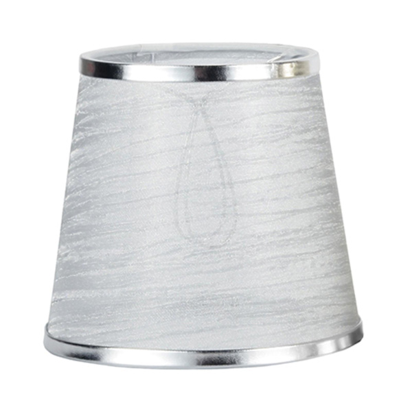 Lampskärm dekorativ tyglampskärm för festdekoration Silver